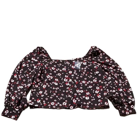 LUSH NWT WOMENS LARGE TOP BLOUSE FLORAL - Picture 7 of 8